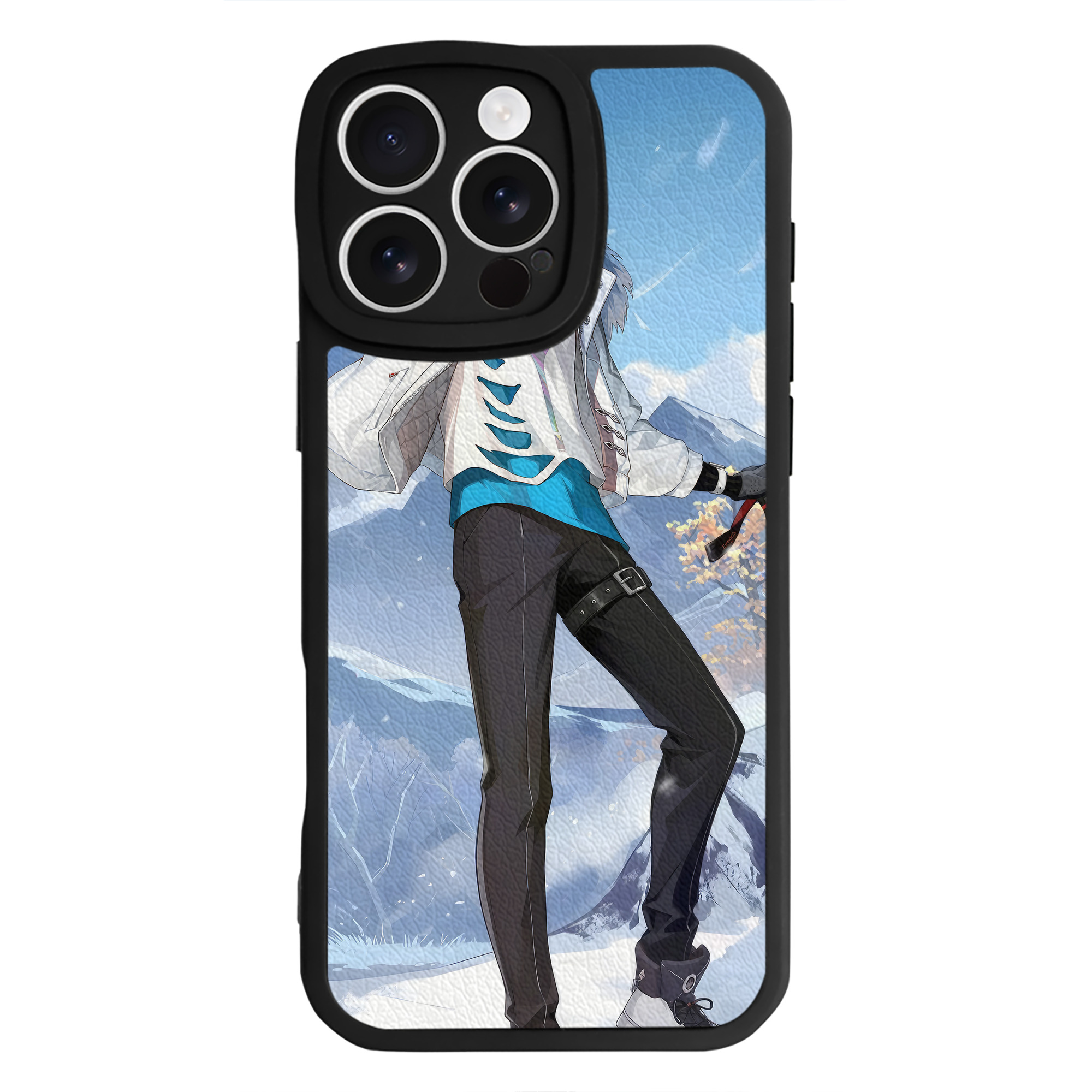 げんし神 genshin 【iPhone 16シリーズ対応】シリコンスマホケース（レザー調） 材質：シリコン